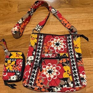 Vera Bradley quilted bag and wallet in bittersweet